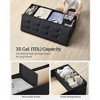SONGMICS Storage Ottoman Bench Folding Storage Footrest 2 Extra Storage Boxes Hold up to 660 lb - 4 of 4