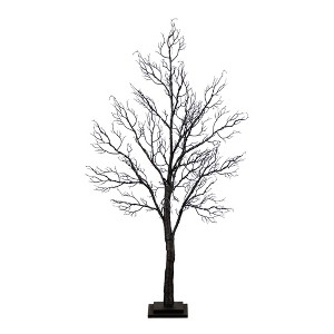 Nearly Natural 4-ft Pre-Lit Halloween Minimalist Twig Artificial Fall Tree with 160 Orange & Purple LED Lights - 1 of 1