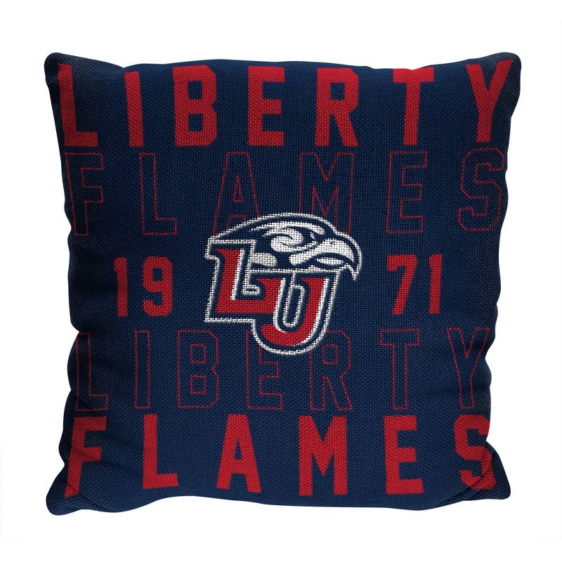 NCAA Liberty Flames Stacked Woven Pillow, 1 of 4