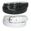 CTM Women's Leather 1 1/8 Inch Dress Belt (Pack of 2 Colors) - 4 of 4