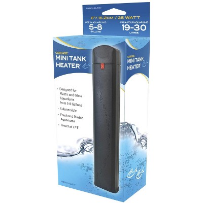 Penn-Plax Cascade Mini Tank Heater for Aquariums from 5 to 8 gallons