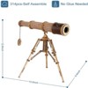 ROBOTIME 3D Wooden Puzzles DIY Monocular Telescope Model Kit, Beige, 13"*9.4"*12.8" - 3 of 4