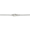 Black Bow Jewelry 1.2mm Sterling Silver, Round Solid Snake Chain Necklace - 4 of 4