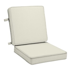 ARDEN Foam Outdoor Double Welted Dining Chair Cushion, 20 x 20, made with ProFoam, Rain-proof, Fade Resistant - 1 of 4