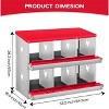 Coucheta Chicken Nesting Boxes - Available in Multiple Styles (Bracket Leg/Two-Tier/Wall Mount) & Compartments (6/8/10) for Easy Egg Collection. - 3 of 4