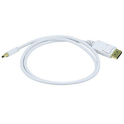 Monoprice Video Cable - 3 Feet - White | Gold Plated 32AWG Mini DisplayPort to DisplayPort Cable