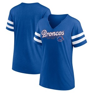 NCAA Boise State Broncos Women's V-Neck Notch T-Shirt - 1 of 3