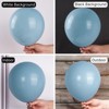 PartyWoo Balloons Dusty Blue Matte Boho LightBlue 18 12 10 5 Inch 142 pcs - 3 of 4