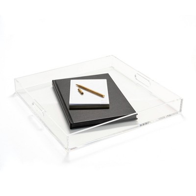 Clear Acrylic 16x16 Tray with Handles