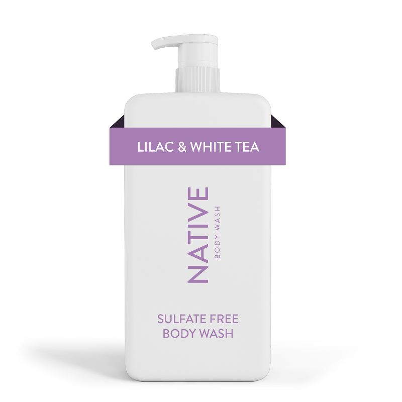 Native Body Wash with Pump - Lilac &#38; White Tea - Sulfate Free - 36 fl oz, 1 of 10