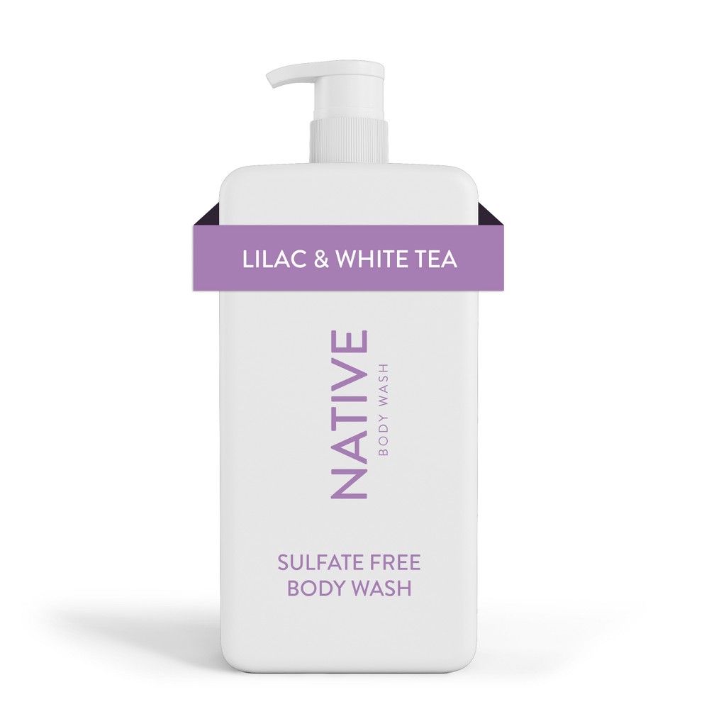 Photos - Shower Gel Native Body Wash with Pump - Lilac & White Tea - Sulfate Free - 36 fl oz 