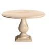 HomeRoots 48" Natural Solid Wood Pedestal Base Round Top Dining Table - 4 of 4