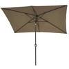 Sonkuki 10×6.5FT Rectangular Patio Umbrella with 200gsm Solution-Dyed Fabric - 2 of 4