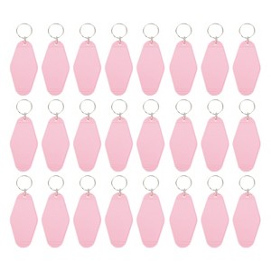 Unique Bargains Blank Vintage Motel Hotel Keychains Key Tag 24 Pcs - 1 of 4