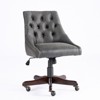 TiramisuBest Medieval Retro Gray PU Leather Office Chair with Lift, Swivel, Recline, Comfort & Nostalgia - 3 of 4