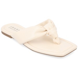 Journee Collection Womens Ares Light Puff Flip Flop Sandals - 1 of 4