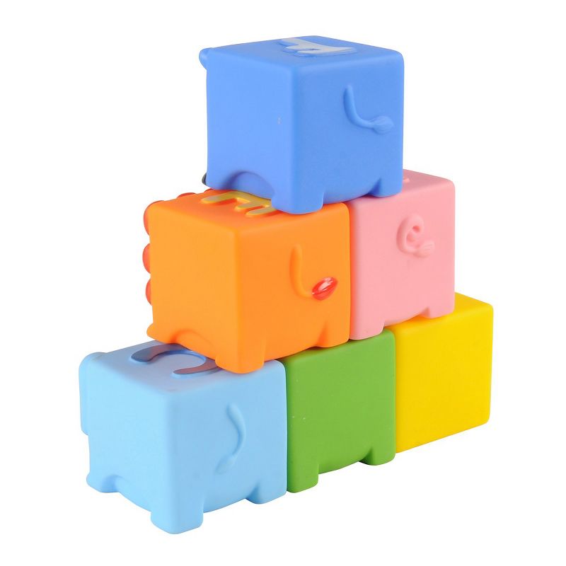 Edushape Soft Critters Pop Blocks - 6 Pieces, 3 of 6