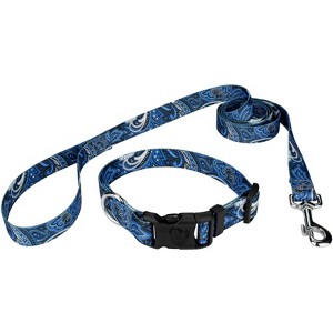 Country Brook Petz Blue Paisley Deluxe Dog Collar and Leash - 1 of 4
