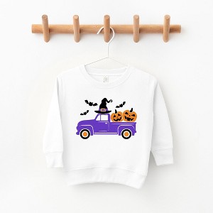 The Juniper Shop Witch Farm Truck Toddler Graphic Sweatshirt - 1 of 3