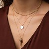 Bearfruit Jewelry Debra Triple Layered Necklace with Cultured Pearl Pendant - 2 of 3