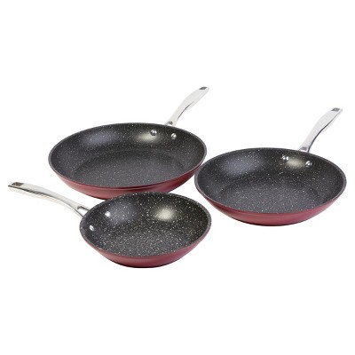 Curtis Stone Dura-Pan+ 3-piece Frypan Set Refurbished
