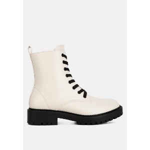 Forter Faux Leather Lace Up Boots Women - 1 of 4