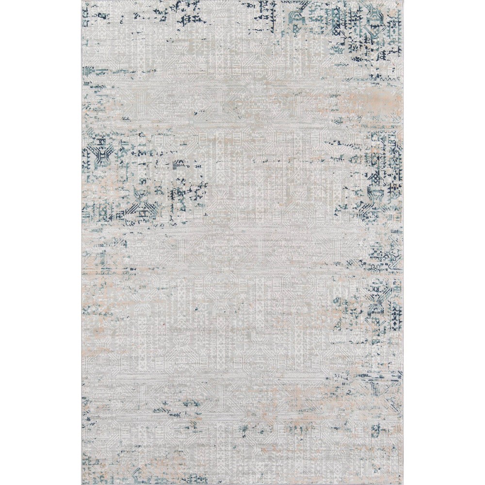 3'10inx5'7in Genevieve Delia Area Rug Silver - Momeni