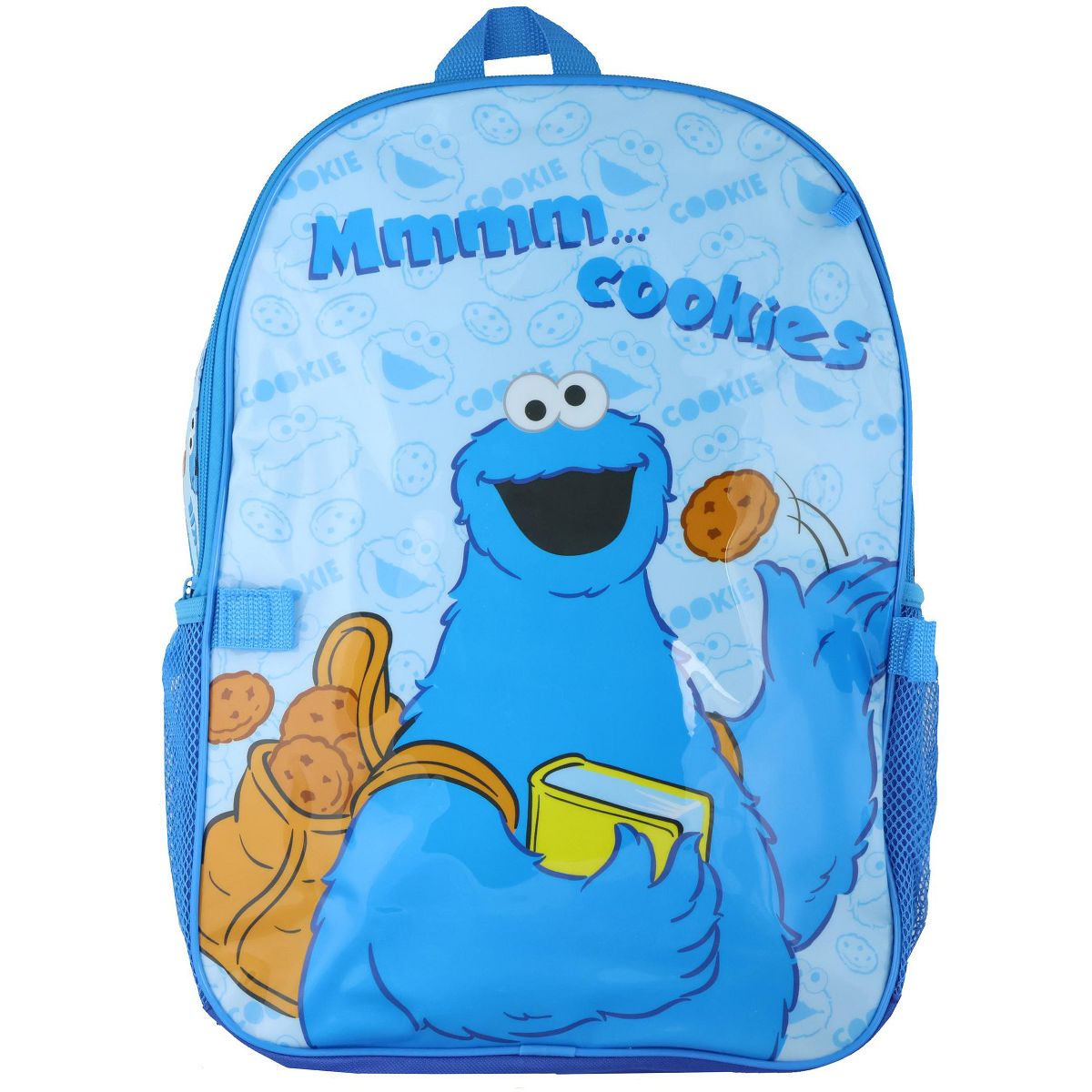 Intimo Sesame Street Backpack 5-Piece Mega Set Cookie Time Daypack with Lunch Box Blue - thumbnail 2