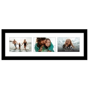Americanflat 6x20 Collage Picture Frame - Fits Three 4x6 Photos or
