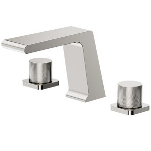 YAWWALK Widespread Double Handles Bathroom Faucet Valve Included - 1 of 4