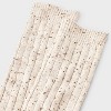 Women's Cotton Blend Ribbed Fleck Slouch Crew Boot Socks - Auden™ Ivory 4-10 - 4 of 4