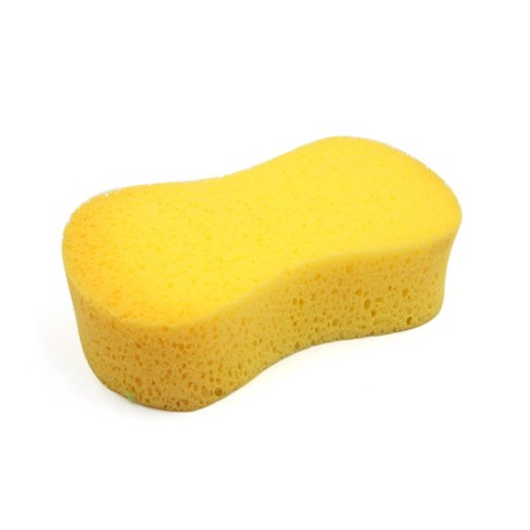 uxcell 2Pcs 7 x 2.76 x 1.2 Car Wash Sponge Soft Sponge PVA Water  Absorbing Foam Sponge for Car Washing Cleaning Yellow