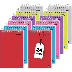 Enday Mini Spiral Pocket Notepads 3 x 5, 75 Sheets - 1 of 4
