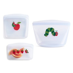 stasher x the World of Eric Carle Premium Silicone Reusable Food Storage Starter Kit - 3pk(Limited Edition) - 1 of 4