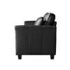 DOMETOUR 85.4 Inch Flare Arm Sofa for Living Room Bedroom Apartment, Modern Upholstered Couch with 2 Pillows - 4 of 4