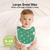 KeaBabies 8pk Organic Baby Bibs for Boy, Baby Drool Bib for Baby Boys and Girls, Newborn Teething Bibs - 2 of 4