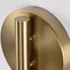 Nuvo Lighting Trilby 1 - Light Sconce in  Matte White/Burnished Brass - 4 of 4