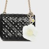 Unique Bargains Cherry Blossoms Pom Pom Handbag Charm 1 Pc - 2 of 4