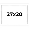PosterPalooza | Modern Shadow Box 1" Depth White Picture Frame - UV Acrylic, Backing Board, Hanging Hardware - 2 of 4