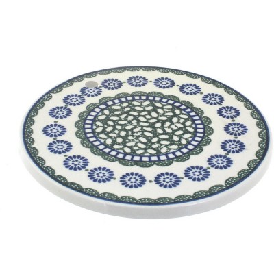 Blue Rose Polish Pottery Maia Trivet