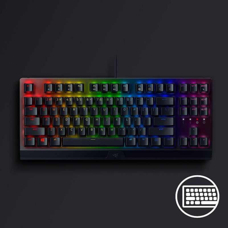 Razer BlackWidow V3 TKL - Compact Gaming Keyboard with Green Mechanical Switches, 5 of 11
