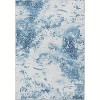 Acekool 2x3 Washable Soft Area Rug, Modern Abstract Blue, Stain Resistant Non-Slip Foldable Small Carpet for Living Room, Bedroom, Office - 4 of 4