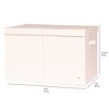 3 Sprouts Kids Recycled Folding Toy Chest - Solid Cream - 4 of 4