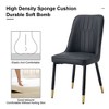 Sapphtopaz Modern PU Leather Dining Chairs, Side Chairs Kitchen Chairs with Backrest & Metal Legs for Dining Room, Kitchen - 4 of 4