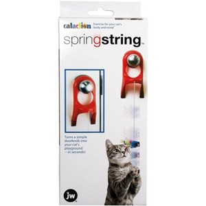 JW Pet Springstring Feathered Mouse Interactive Cat Toy - 1 of 3