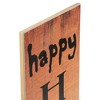 Northlight Spider "Happy Halloween" Wooden Board Porch Sign Decoration - 36" - Orange - 4 of 4