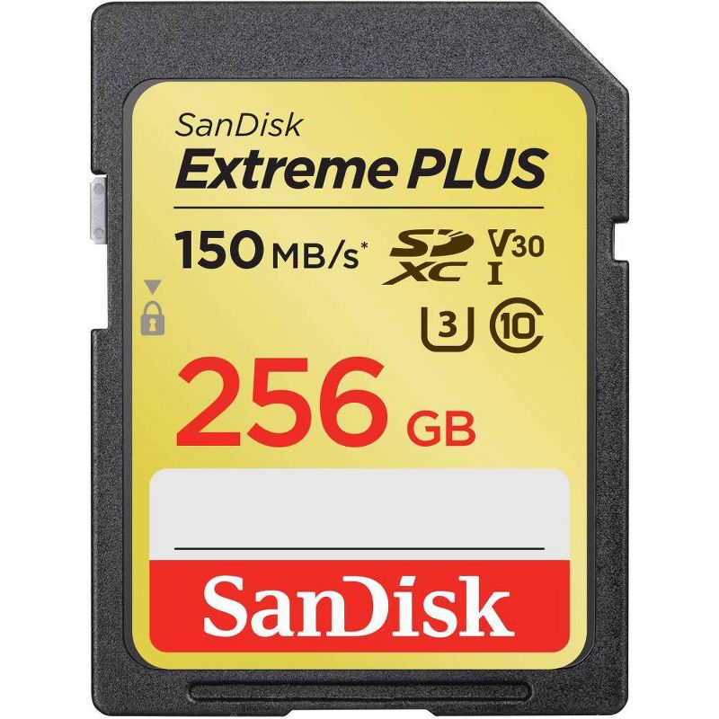 SanDisk Extreme PLUS 256GB SD, 1 of 4