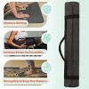 Yoga Mat with Strap Sweat Absorbent Exercise Mat Non Slip Fitness Floor Mat - 3 of 4