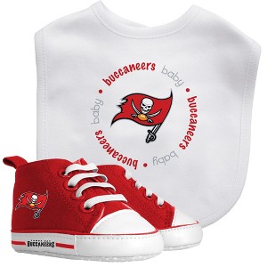 Baby Fanatic 2 Piece Bid and Shoes - NFL Tampa Bay Buccaneers - White Unisex Infant Apparel - 1 of 3