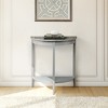 ChicFurnit Console Tables Accent Table Side Table End Table Half Moon Entry Console Table for Living Room, Gray, 13"*26"*28" - 2 of 4